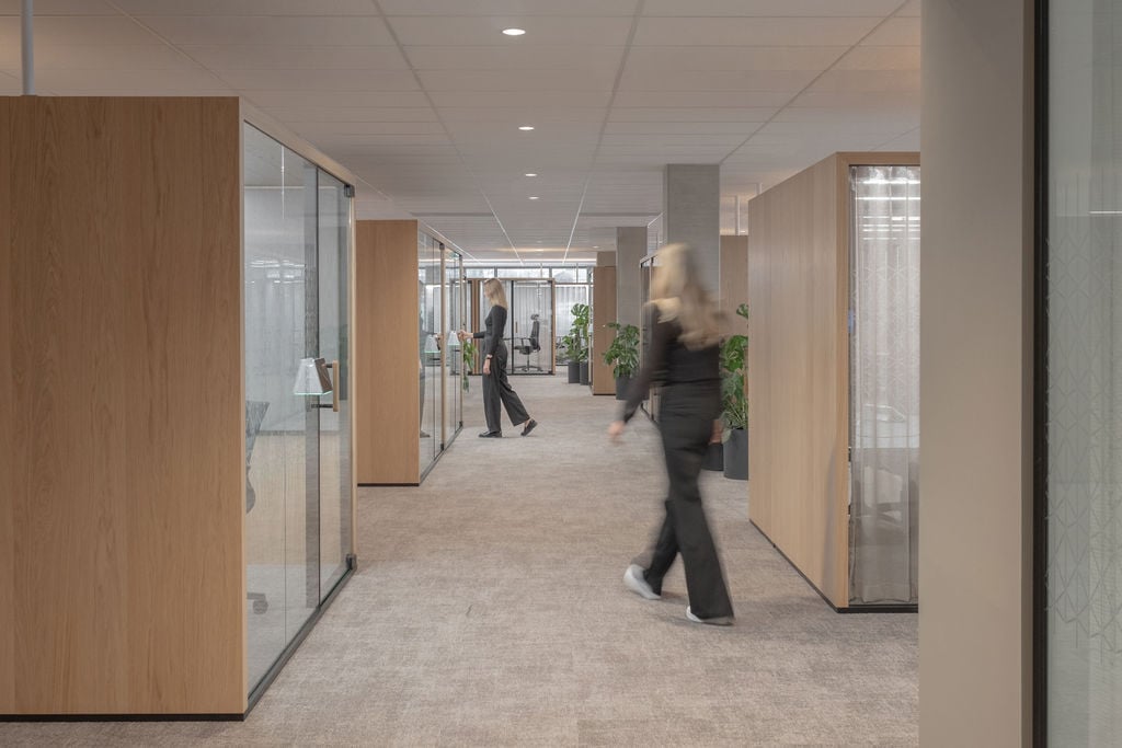 Aker head office with modular workspaces