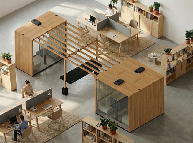 Pergola table isometric