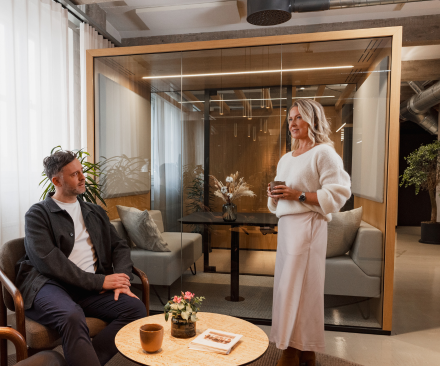 activity-based office with pods
