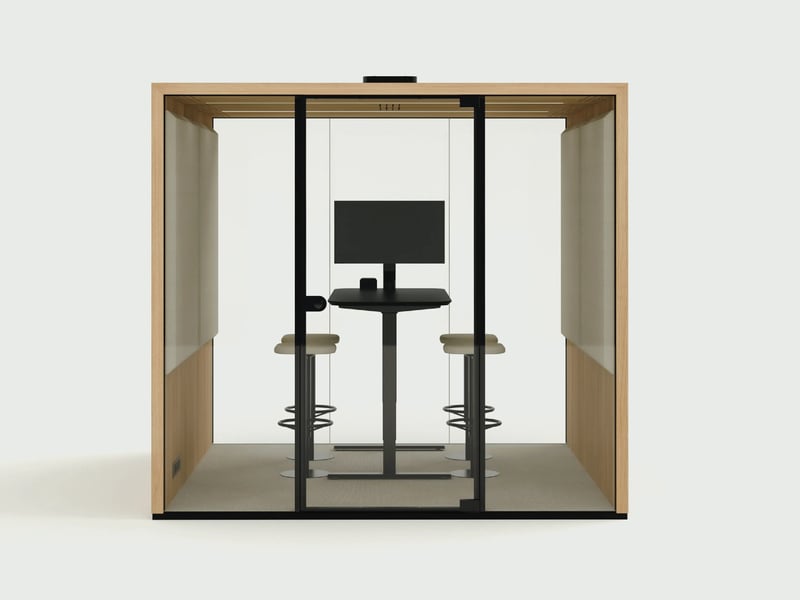 compact office pod for meetings
